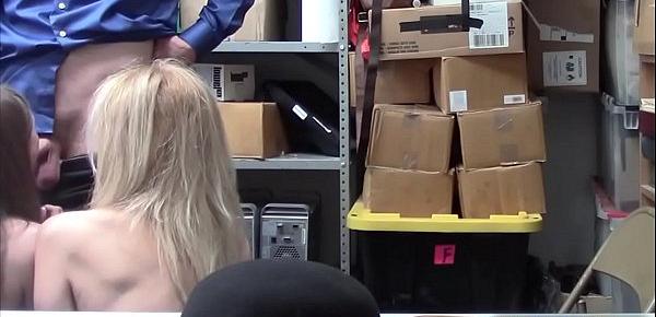  Cute shoplifter gets fucked in front of her grandma